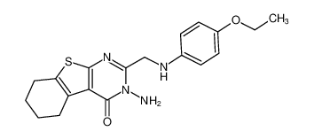 3-amino-2-(((4-ethoxyphenyl)amino)methyl)-5,6,7,8-tetrahydrobenzo[4,5]thieno[2,3-d]pyrimidin-4(3H)-one CAS:197511-11-8 manufacturer & supplier