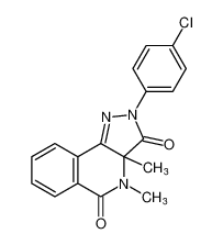 2-(4-chlorophenyl)-3a,4-dimethyl-3a,4-dihydro-2H-pyrazolo[4,3-c]isoquinoline-3,5-dione CAS:197515-08-5 manufacturer & supplier