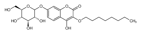 4-hydroxy-3-(octyloxy)-7-(((3R,4S,5S,6R)-3,4,5-trihydroxy-6-(hydroxymethyl)tetrahydro-2H-pyran-2-yl)oxy)-2H-chromen-2-one CAS:197519-81-6 manufacturer & supplier