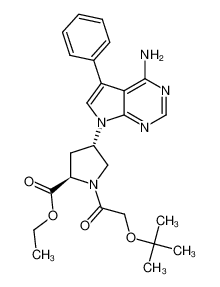 (2R/4S)-4-(4-Amino-5-phenyl-pyrrolo[2,3-d]pyrimidin-7-yl)-1-tert-butoxyacetyl-pyrrolidine-2carboxylic acid ethyl ester CAS:197525-19-2 manufacturer & supplier