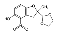 2-formyl-2-methyl-5-hydroxy-4-nitro-2,3-dihydrobenzo[b]furan ethylene acetal CAS:197578-73-7 manufacturer & supplier