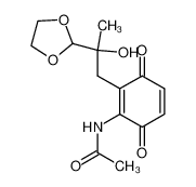 4-acetylamino-3-(2-methyl-2-hydroxy-3-oxopropyl)-1,4-benzoquinone ethylene acetal CAS:197578-75-9 manufacturer & supplier