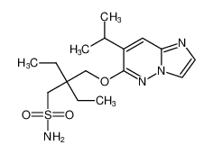 2-ethyl-2-(((7-isopropylimidazo[1,2-b]pyridazin-6-yl)oxy)methyl)butane-1-sulfonamide CAS:197582-36-8 manufacturer & supplier