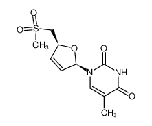 1-((2R,5S)-5-Methanesulfonylmethyl-2,5-dihydro-furan-2-yl)-5-methyl-1H-pyrimidine-2,4-dione CAS:197582-48-2 manufacturer & supplier