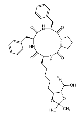 (3S,6S,9S,14aR)-6,9-dibenzyl-3-(5-((4S,5S)-5-(hydroxymethyl-t)-2,2-dimethyl-1,3-dioxolan-4-yl)pentyl)decahydropyrrolo[1,2-a][1,4,7,10]tetraazacyclododecine-1,4,7,10-tetraone CAS:197631-11-1 manufacturer & supplier