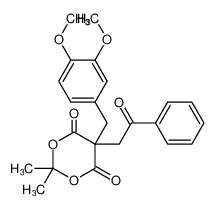 5-(3,4-dimethoxybenzyl)-2,2-dimethyl-5-(2-oxo-2-phenylethyl)-1,3-dioxane-4,6-dione CAS:197635-49-7 manufacturer & supplier