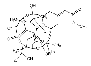 Butanoic acid,(1S,3S,5Z,7R,8E,11R,13E,15S,17R,21R,23R,25S)-1,11,21-trihydroxy-17-[(1R)-1-hydroxyethyl]-5,13-bis(2-methoxy-2-oxoethylidene)-10,10,26,26-tetramethyl-19-oxo-18,27,28,29-tetraoxatetracyclo[21.3.1.13,7.111,15]nonacos-8-en-25-yl es