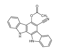 Acetic acid 6-cyano-11,12-dihydro-11,12-diaza-indeno[2,1-a]fluoren-5-yl ester CAS:197644-22-7 manufacturer & supplier