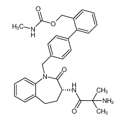 (R)-(4'-((3-(2-amino-2-methylpropanamido)-2-oxo-2,3,4,5-tetrahydro-1H-benzo[b]azepin-1-yl)methyl)-[1,1'-biphenyl]-2-yl)methyl methylcarbamate CAS:197652-02-1 manufacturer & supplier