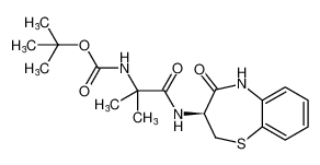 tert-butyl (S)-(2-methyl-1-oxo-1-((4-oxo-2,3,4,5-tetrahydrobenzo[b][1,4]thiazepin-3-yl)amino)propan-2-yl)carbamate CAS:197652-62-3 manufacturer & supplier