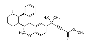 methyl 4-(4-methoxy-3-((((2S,3S)-2-phenylpiperidin-3-yl)amino)methyl)phenyl)-4-methylpent-2-ynoate CAS:197654-48-1 manufacturer & supplier