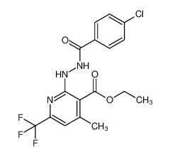 ethyl 2-(2-(4-chlorobenzoyl)hydrazineyl)-4-methyl-6-(trifluoromethyl)nicotinate CAS:197655-64-4 manufacturer & supplier