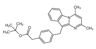 tert-butyl 2-(4-((2,4-dimethylpyrimido[1,2-a]indol-10-yl)methyl)phenyl)acetate CAS:197659-85-1 manufacturer & supplier