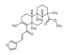 (1S,4aR,4bR,8aR,10aR)-8-((E)-3-Furan-3-yl-acryloyl)-1,4a,7,8a-tetramethyl-1,2,3,4,4a,4b,5,6,8a,9,10,10a-dodecahydro-phenanthrene-1-carboxylic acid methyl ester CAS:197662-24-1 manufacturer & supplier