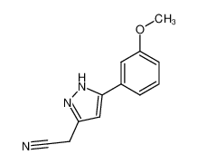 3-cyanomethyl-5-(3-methoxyphenyl)pyrazole CAS:197662-98-9 manufacturer & supplier