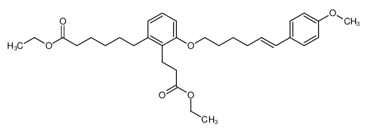 ethyl-6-{2-[2-(ethoxycarbonyl)ethyl]-3-[6-(4-methoxyphenyl)-(5E)-hexenyloxy]phenyl}hexanoate CAS:197708-10-4 manufacturer & supplier