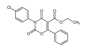 ethyl 3-(4-chlorophenyl)-2,4-dioxo-6-phenyl-3,4-dihydro-2H-1,3-oxazine-5-carboxylate CAS:197715-30-3 manufacturer & supplier