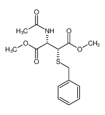 rel-dimethyl (2R,3S)-2-acetamido-3-(benzylthio)succinate CAS:197716-64-6 manufacturer & supplier