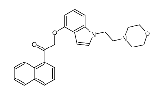 2-((1-(2-morpholinoethyl)-1H-indol-4-yl)oxy)-1-(naphthalen-1-yl)ethan-1-one CAS:197725-43-2 manufacturer & supplier