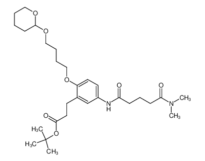 tert-butyl-3-{5-[4-(dimethylaminocarbonyl)butanoylamino]-2-[4-(tetrahydropyranyloxy)butoxy]phenyl}propanoate CAS:197725-75-0 manufacturer & supplier