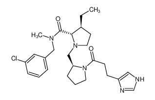 (2S,3S)-1-(((S)-1-(3-(1H-imidazol-4-yl)propanoyl)pyrrolidin-2-yl)methyl)-N-(3-chlorobenzyl)-3-ethyl-N-methylpyrrolidine-2-carboxamide CAS:197769-95-2 manufacturer & supplier