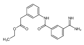 ethyl 3-[[[3-[aminoiminomethyl]phenyl]carbonyl]amino]benzeneacetate CAS:197790-45-7 manufacturer & supplier