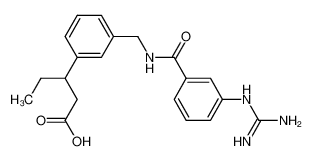 3-[[[[3-[(aminoiminomethyl)amino]phenyl]carbonyl]amino]methyl]-β-ethylbenzenepropanoic acid CAS:197790-77-5 manufacturer & supplier