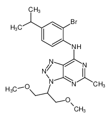 N-(2-bromo-4-isopropylphenyl)-3-(1,3-dimethoxypropan-2-yl)-5-methyl-3H-[1,2,3]triazolo[4,5-d]pyrimidin-7-amine CAS:197798-46-2 manufacturer & supplier