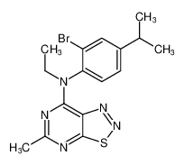 N-(2-bromo-4-isopropylphenyl)-N-ethyl-5-methyl-[1,2,3]thiadiazolo[5,4-d]pyrimidin-7-amine CAS:197799-10-3 manufacturer & supplier