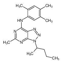 5-methyl-3-(pentan-2-yl)-N-(2,4,5-trimethylphenyl)-3H-[1,2,3]triazolo[4,5-d]pyrimidin-7-amine CAS:197799-78-3 manufacturer & supplier