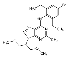 N-(4-bromo-2,6-diethylphenyl)-3-(1,3-dimethoxypropan-2-yl)-5-methyl-3H-[1,2,3]triazolo[4,5-d]pyrimidin-7-amine CAS:197801-26-6 manufacturer & supplier