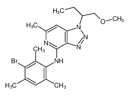 N-(3-bromo-2,4,6-trimethylphenyl)-1-(1-methoxybutan-2-yl)-6-methyl-1H-[1,2,3]triazolo[4,5-c]pyridin-4-amine CAS:197801-80-2 manufacturer & supplier