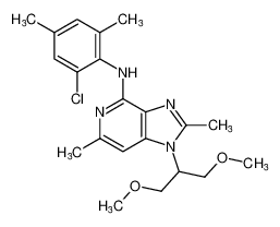 N-(2-chloro-4,6-dimethylphenyl)-1-(1,3-dimethoxypropan-2-yl)-2,6-dimethyl-1H-imidazo[4,5-c]pyridin-4-amine CAS:197802-61-2 manufacturer & supplier