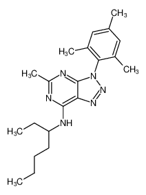 N-(heptan-3-yl)-3-mesityl-5-methyl-3H-[1,2,3]triazolo[4,5-d]pyrimidin-7-amine CAS:197802-96-3 manufacturer & supplier