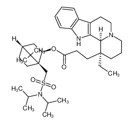 3-((1S,12bS)-1-Ethyl-1,2,3,4,6,7,12,12b-octahydro-indolo[2,3-a]quinolizin-1-yl)-propionic acid (1S,2R,4R)-1-[(diisopropylsulfamoyl)-methyl]-7,7-dimethyl-bicyclo[2.2.1]hept-2-yl ester CAS:197803-72-8 manufacturer & supplier