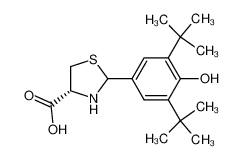 (4R)-2-(3,5-di-tert-butyl-4-hydroxyphenyl)thiazolidine-4-carboxylic acid CAS:197805-74-6 manufacturer & supplier