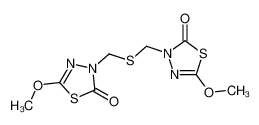 5,5'-dimethoxy-3H,3'H-3,3'-(2-thia-propane-1,3-diyl)-bis-[1,3,4]thiadiazol-2-one CAS:19783-28-9 manufacturer & supplier