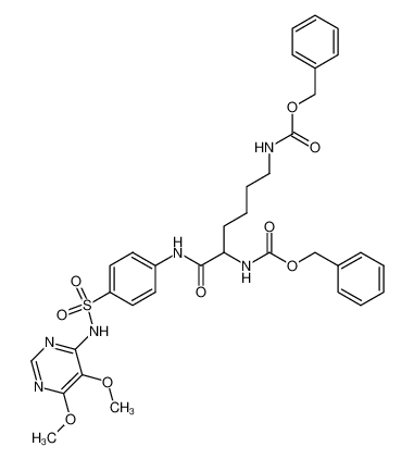 N2,N6-bis-benzyloxycarbonyl-lysine 4-(5,6-dimethoxy-pyrimidin-4-ylsulfamoyl)-anilide CAS:19789-67-4 manufacturer & supplier