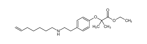 ethyl 2-(4-(2-(hept-6-en-1-ylamino)ethyl)phenoxy)-2-methylpropanoate CAS:197902-30-0 manufacturer & supplier