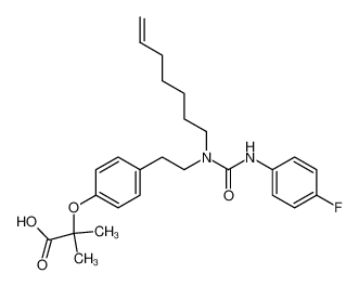 2-(4-[2-(3-[4-fluorophenyl]-1-[6-heptenyl]ureido)ethyl]phenoxy)-2- methylpropionic acid CAS:197902-32-2 manufacturer & supplier