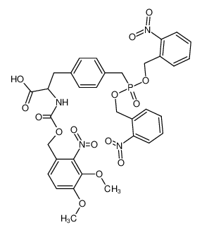 3-{4-[Bis-(2-nitro-benzyloxy)-phosphorylmethyl]-phenyl}-2-(3,4-dimethoxy-2-nitro-benzyloxycarbonylamino)-propionic acid CAS:197902-50-4 manufacturer & supplier