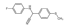 α-(4-fluoroanilino)-α-(4-methylthiophenyl)acetonitrile CAS:197905-67-2 manufacturer & supplier