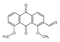 9,10-dihydro-1,8-dimethoxy-9,10-dioxo-2-anthracenecarbaldehyde CAS:197907-15-6 manufacturer & supplier