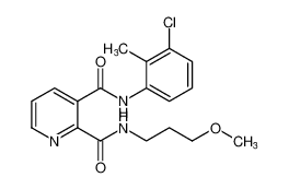 N3-(3-chloro-2-methylphenyl)-N2-(3-methoxypropyl)pyridine-2,3-dicarboxamide CAS:197918-97-1 manufacturer & supplier