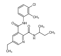 N2-(sec-butyl)-N3-(3-chloro-2-methylphenyl)-5-ethylpyridine-2,3-dicarboxamide CAS:197920-12-0 manufacturer & supplier