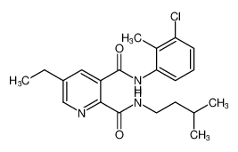 N3-(3-chloro-2-methylphenyl)-5-ethyl-N2-isopentylpyridine-2,3-dicarboxamide CAS:197920-13-1 manufacturer & supplier