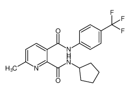 N2-cyclopentyl-6-methyl-N3-(4-(trifluoromethyl)phenyl)pyridine-2,3-dicarboxamide CAS:197920-60-8 manufacturer & supplier