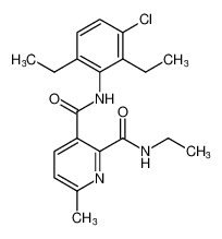 N3-(3-chloro-2,6-diethylphenyl)-N2-ethyl-6-methylpyridine-2,3-dicarboxamide CAS:197920-74-4 manufacturer & supplier