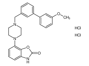 7-(4-((3'-methoxy-[1,1'-biphenyl]-3-yl)methyl)piperazin-1-yl)benzo[d]oxazol-2(3H)-one dihydrochloride CAS:197954-68-0 manufacturer & supplier