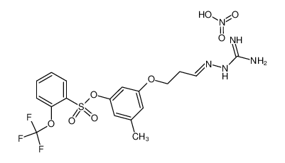 2-[2-[5-methyl-3-(2-trifluoromethoxyphenylsulfonyloxy)phenoxy]-ethyl-1-melhylene]hydrazinecarboximidamide nitrate CAS:197958-79-5 manufacturer & supplier